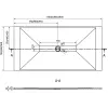 Mexen Toro téglalap alakú zuhanytálca SMC 180 x 80 cm, Fehér - 43108018