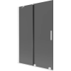 Mexen Velar 2-ajtós tolóajtós fürdőszobai paraván 120 x 150 cm, grafit, fehér - 896-120-000-41-20