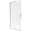 Mexen Velar 2-szárnyas tolható kádparaván 95 x 150 cm, szatén, króm - 896-095-000-31-01