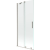 Mexen Velar 2-szárnyas toló zuhanyfal, 85 x 150 cm, átlátszó, kefezett nikkel - 896-085-000-01-97