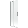 Mexen Velar 2-szárnyú toló kádparaván 75 x 150 cm, átlátszó, króm - 896-075-000-01-01