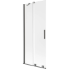 Mexen Velar 2 szárnyú, toló, kádparaván 85 x 150 cm, zúzmarás, sötétszürke - 896-085-000-31-95