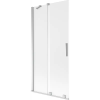 Mexen Velar 2-szárnyú toló kádparaván 90 x 150 cm, homályos, króm - 896-090-000-31-01
