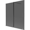 Mexen Velar kádparaván 2-szárnyas toló 150 x 150 cm, grafit, gun metal - 896-150-000-41-95