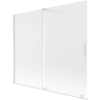 Mexen Velar kétszárnyú eltolható kádparaván 180 x 150 cm, zúzott üveg, fehér - 896-180-000-31-20