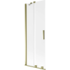 Mexen Velar kétszárnyú, tolózuhanyfal 70 x 150 cm, dér, arany - 896-070-000-31-50