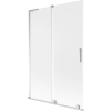 Mexen Velar L 2-szárnyú toló fürdőszobai paraván 120 x 150 cm, zúzott üveg, króm - 896-120-003-31-01