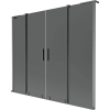 Mexen Velar L Duo 2-szárnyú tolható kádparaván 170 x 150 cm, grafit, kefélt fegyverszürke - 896-170-003-42-66