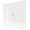 Mexen Velar L Duo 2-szárnyú toló fürdőkád paraván, 170 x 150 cm, matt üveg, fehér - 896-170-003-32-20