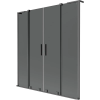 Mexen Velar L Duo 2-szárnyú toló kádparaván 150 x 150 cm, grafit, gun metal - 896-150-003-42-95