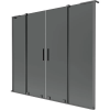 Mexen Velar L Duo kétszárnyas tolható fürdőkád paraván, 200 x 150 cm, grafit, gun metal - 896-200-003-42-95