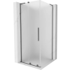 Mexen Velar L eltolható zuhanykabin 120 x 120 cm, homályos, gun metal - 871-120-120-33-95