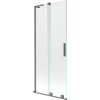 Mexen Velar L fürdőkád paraván 2-részes tolóajtós 85 x 150 cm, átlátszó, gun metal - 896-085-003-01-95