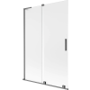 Mexen Velar L fürdőkádparaván, 2 szárnyú toló 120 x 150 cm, zúzmara, gun gray kefélt - 896-120-003-31-66