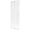 Mexen Velar L fürdőszobai tolóajtó 2-szárnyas 75 x 150 cm, fagyasztott, fehér - 896-075-003-31-20