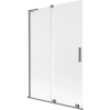 Mexen Velar L kétszárnyú, toló zuhanyfal 120 x 150 cm, szatén, gun metal - 896-120-003-31-95