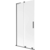 Mexen Velar L kétszárnyú toló zuhanyfal 90 x 150 cm, matt, gun metal - 896-090-003-31-95