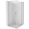 Mexen Velar L tolóajtós zuhanykabin 120 x 120 cm, homoküveg, króm - 871-120-120-33-01