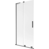 Mexen Velar L zuhanyfal, 2-szárnyú tolóajtós, 90 x 150 cm, matt, gun gray csiszolt - 896-090-003-31-66