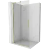 Mexen Velar L zuhanyfal tolóajtóval Walk-in 120 x 200 cm, átlátszó 8 mm, arany kefélt - 871-120-003-03-55