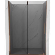 Mexen Velar tolóajtós zuhanyajtó 130 cm, grafit, rózsaarany - 871-130-000-41-60 fürdőkellék