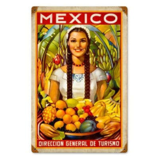 Mexico - Fémtábla dekoráció