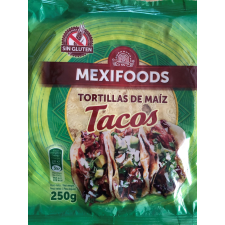 Mexifoods kukorica tortilla 16 cm 250 g alapvető élelmiszer