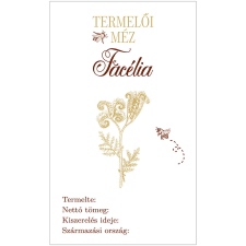  Mézes cimke Facélia öntapadós műanyag alapú 5 db/csomag dekorációs kellék