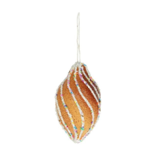  Mézeskalács dísz csavart, akasztós 13x8x8 cm dekorációs kellék