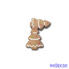 Mézeskalács figura kicsi 5db/csomag 6,5x5cm - Fenyő dekorációs kellék