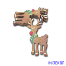 Mézeskalács figura nagy 5db/csomag 12,5x6,5cm - Szarvas dekorációs kellék