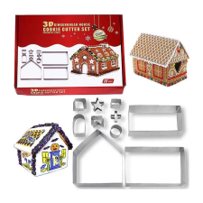 Mézeskalács ház sütőformák – 10 darabos karácsonyi kiszúró készlet 07315 edény