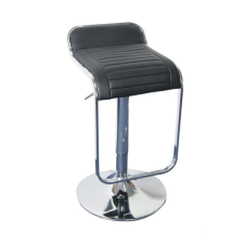 MF-3848 bárszék króm, fekete textilbőr bútor