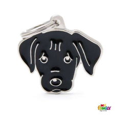  MF BLACK LABRADOR 2,6x3,3 cm gravírozható biléta nyakörv, póráz, hám kutyáknak