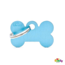  MF SMALL BONE ALUMINUM LIGHT BLUE 1,9x3 cm gravírozható biléta nyakörv, póráz, hám kutyáknak