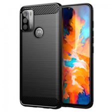 MG Carbon Case Flexible szilikon tok Motorola Moto G50, fekete tok és táska