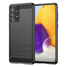 MG Carbon Case Flexible szilikon tok Samsung Galaxy A73, fekete tok és táska