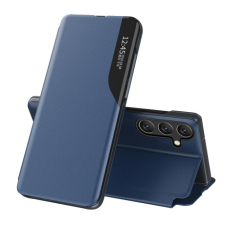 MG Eco Leather View könyv tok Samsung Galaxy A36, kék tok és táska