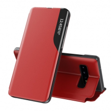 MG Eco Leather View könyv tok Samsung Galaxy A51, piros tok és táska