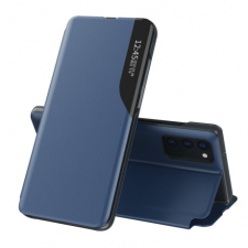 MG Eco Leather View könyv tok Samsung Galaxy A72, kék tok és táska