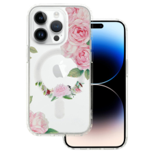 MG Flower MagSafe tok iPhone 12, pink flower tok és táska