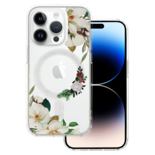 MG Flower MagSafe tok iPhone 13 Pro, white flower tok és táska