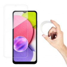 MG Full Cover Flexi Nano Hybrid üvegfólia Samsung Galaxy A03s, fekete mobiltelefon kellék