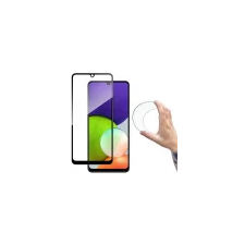 MG Full Cover Flexi Nano Hybrid üvegfólia Samsung Galaxy A22 4G, fekete mobiltelefon kellék