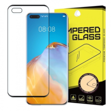 MG Full Glue Super Tough üvegfólia Huawei P40, fekete mobiltelefon kellék