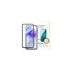 MG Full Glue üvegfólia Samsung Galaxy S25, fekete mobiltelefon kellék