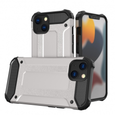 MG Hybrid Armor műanyag tok iPhone 13 mini, ezüst tok és táska