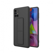 MG Kickstand szilikon tok Samsung Galaxy Note 20, fekete tok és táska