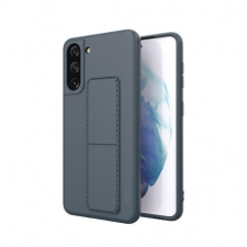 MG Kickstand szilikon tok Samsung Galaxy S21 Plus 5G, kék tok és táska