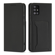 MG Magnet bőr könyvtok Samsung Galaxy A12 5G, fekete tok és táska